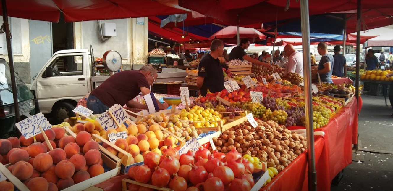 the Catania market. The most characteristic of the world